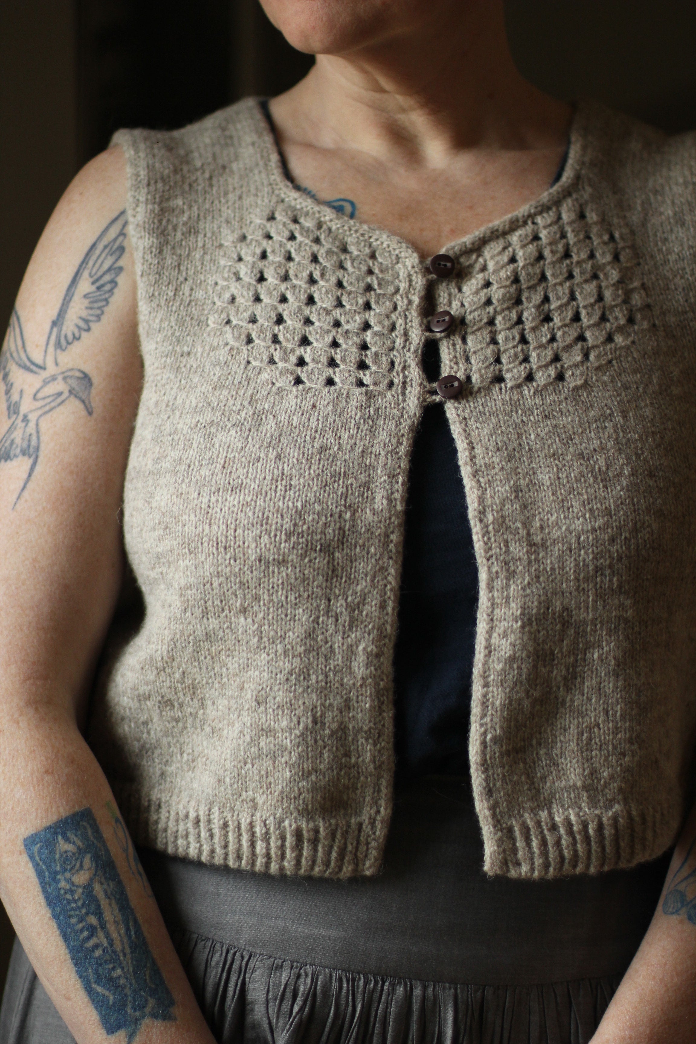 Audrey In Unst vest